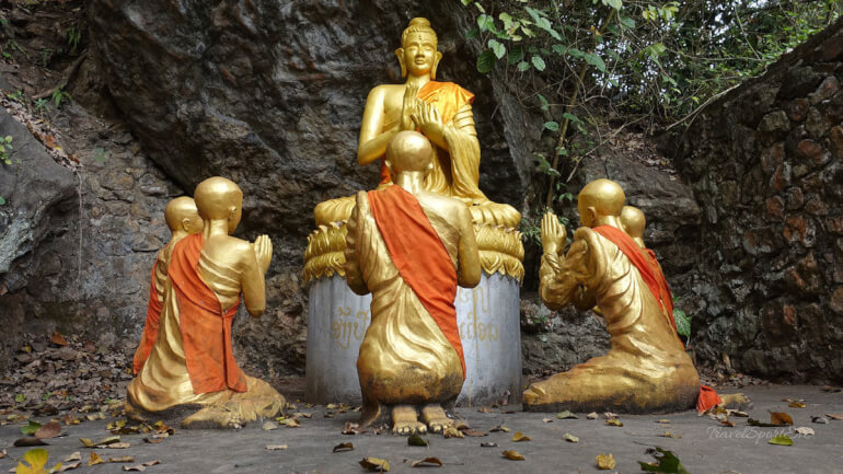 Südostasien Rundreise Mount Phou Si Luang Prabang Buddha
