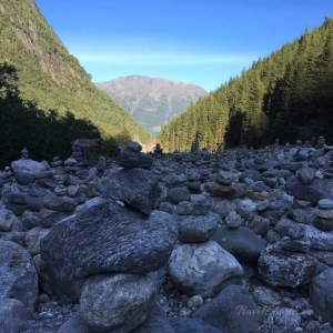 Norwegen Bilder Buarbreen Steinmännchen